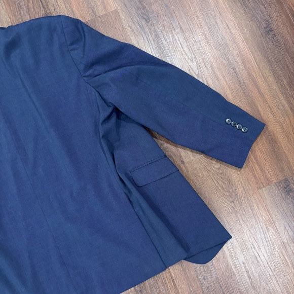 Alfani Slim Fit Men's Suit Preowned Blue Jacket 46R Pants 38x32 - Picture 8 of 14